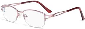 img 1 attached to LianSan Womens Anti Blue Ray Computer Reading Glasses for Women - Stylish Purple Pink Light Blocking Readers