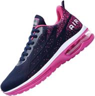 👟 auperf women's tennis sneakers - comfortable purple athletic shoes logo