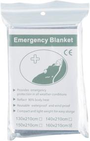 img 2 attached to 🌧️ Stay Warm and Dry with Tebery Thermal Emergency Waterproof Blankets