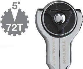 img 2 attached to 🔧 TEKTON Swivel Head Quick-Release Ratchet, 3/8 Inch Drive x 9 Inch (Model 1491)