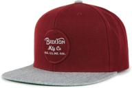 🧢 brixton men's wheeler snapback hat logo