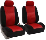 fh group fb060red102 red deluxe 3d air mesh front seat cover, set of 2: airbag compatible - premium protection and stylish design for your car seats! logo