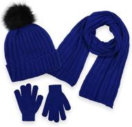 🧣 black boys' cold weather accessories: polar wear scarf gloves logo