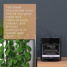 img 1 attached to 💆 Enhanced Nutritive Mask with Temporary Coloring - 250ml (Baby Blond) by Christophe Robin