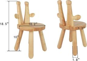 img 3 attached to 🪑 Naturally Finished Hardwood Preschool Kindergarten Furniture: Ideal Kids' Furniture Solution