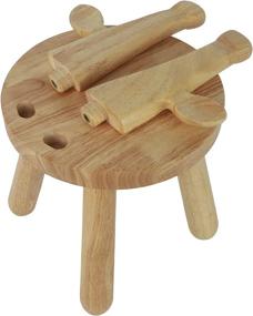 img 2 attached to 🪑 Naturally Finished Hardwood Preschool Kindergarten Furniture: Ideal Kids' Furniture Solution