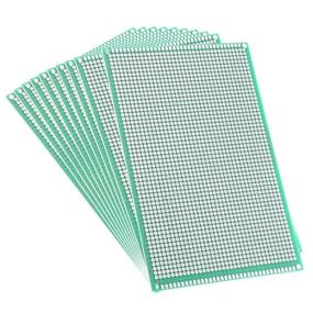 img 3 attached to 🔌 10-Pack of 10x15cm Double Sided PCB Boards - Universal Printed Circuit Prototype Boards for DIY Soldering, Electronic Projects, Practice, and Test Circuits