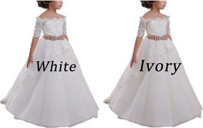 img 3 attached to 🌸 Carat Elegant Flower Beading Communion Girls' Dress: Perfect for Unforgettable Occasions