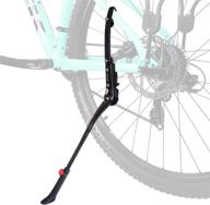 🚲 aluminium alloy adjustable double fulcrum bike kickstand for 24-28" mountain bike & 700c road bike - pupouse rear mount kickstand logo