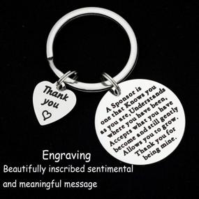 img 2 attached to 🔑 Keychain for Alcoholics in Recovery - Thankful to Our Supportive Sponsors