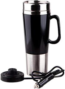 img 4 attached to 🥤 ANKOMINA 450ml Vacuum Insulated Stainless Steel Travel Mug with Electric Kettle and Car Charger - DC12V Heating Cup for On-the-Go Hot Beverages