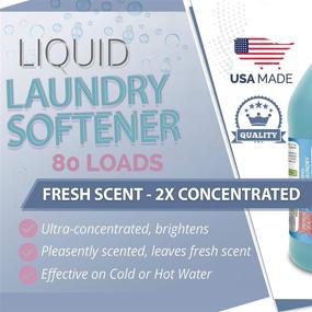 img 1 attached to 🌿 GreenFist Fresh Smell Laundry Softener & Conditioner - Odor Eliminator Formula with Pleasant Scent, 128 Ounce (1 Gallon)