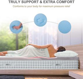 img 2 attached to 🛏️ BedStory Queen Size Cooling Gel Infused Memory Foam Mattress Topper with Removable Soft Cover - 3 Inch Premium Toppers for Bed, 2-Layer Ventilated Design & High-Density Memory Foam