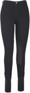 👖 tuffrider women's cotton low rise pull-on breeches - enhanced for seo logo