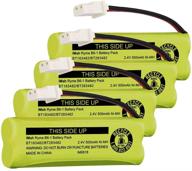 🔋 pack of 4 imah bt183482/bt283482 2.4v 500mah ni-mh cordless phone batteries - compatible with vtech ds6401 ds6421 ds6422 ds6472 ls6405 ls6425 ls6426 ls6475 ls6476 handsets logo