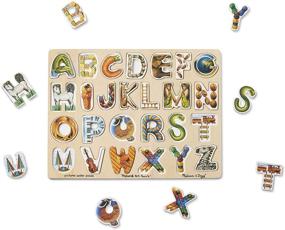 img 2 attached to Mega Fun Learning with Melissa & Doug's Alphabet Wooden Puzzles