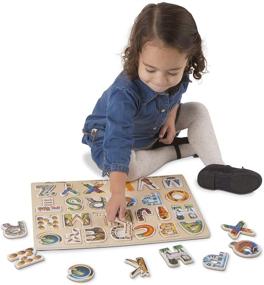 img 3 attached to Mega Fun Learning with Melissa & Doug's Alphabet Wooden Puzzles