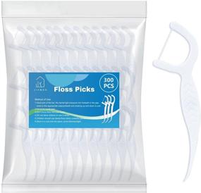 img 4 attached to JIVWOO Dental Floss Picks 300 Count - Hygienic Tooth Sticks Travel Pack: Convenient and Effective Toothpicks & Floss Picks