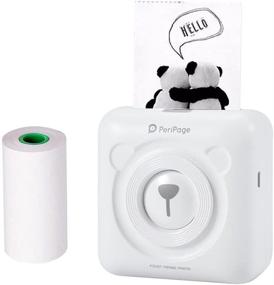 img 4 attached to 🖨️ Compact Bluetooth Thermal Photo Printer for Android iOS Window - Mini Wireless Picture Label Receipt Memo Printer (White, 203DPI)