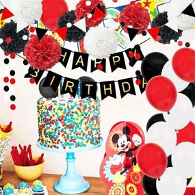 img 3 attached to Mickey Birthday Minnie Shower Decoration Party Decorations & Supplies
