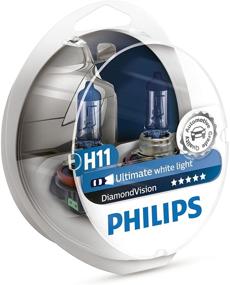 img 3 attached to 💎 PHILIPS Diamond Vision H11 Halogen HID Super White 5000K (Pair): Obsidian Brilliance for Enhanced Visibility