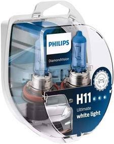 img 4 attached to 💎 PHILIPS Diamond Vision H11 Halogen HID Super White 5000K (Pair): Obsidian Brilliance for Enhanced Visibility
