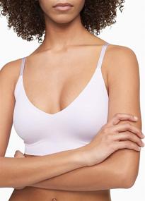 img 1 attached to Calvin Klein Invisibles Triangle Bralette Women's Clothing and Lingerie, Sleep & Lounge