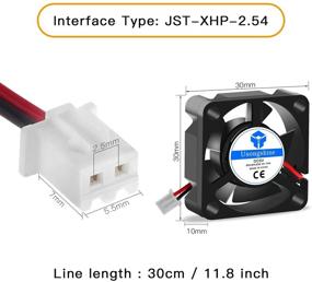 img 1 attached to Вентилятор охлаждения принтера Usongshine 3D 30x30x10 мм 3010 DC 5V с 2-пиновым проводом, 2 штуки в комплекте с крепежными винтами.