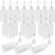 🧪 empty applicator glue bottle 30ml / 1 ounce, precision tip for small gluing projects, paper quilling crafts, acrylic painting - set of 20 pieces logo