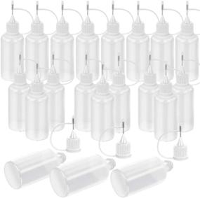 img 4 attached to 🧪 Empty Applicator Glue Bottle 30ml / 1 Ounce, Precision Tip for Small Gluing Projects, Paper Quilling Crafts, Acrylic Painting - Set of 20 Pieces