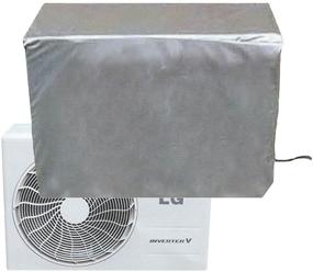 img 4 attached to 🌧️ CLAIRLA Waterproof Cover for Outdoor AC Unit - Ultimate Protection for Winter, Condensing HVAC & Slim Duct Hide Cover Kit (37.8"x34.2"x15" inch)