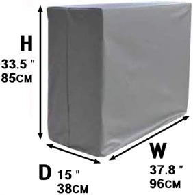 img 2 attached to 🌧️ CLAIRLA Waterproof Cover for Outdoor AC Unit - Ultimate Protection for Winter, Condensing HVAC & Slim Duct Hide Cover Kit (37.8"x34.2"x15" inch)