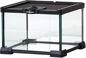 img 4 attached to 🦎 REPTI ZOO Compact Reptile Glass Terrarium Enclosure with Full View, Visually Attractive Reptile Glass Habitat Tank 8"x8"x6