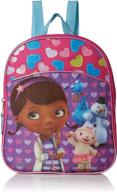 disney mcstuffins miniature backpack purple logo