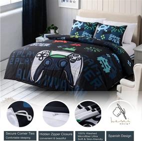 img 3 attached to Breathable Microfiber Bedding Bedroom Aesthetic
