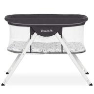 🛏️ dream on me poppy traveler portable bassinet: convenient & stylish dark grey solution logo