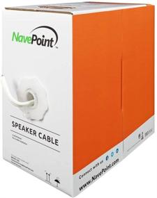 img 4 attached to 🔊 NavePoint 250ft CL2 In-Wall Speaker Cable Wire - 16/4 AWG Gauge for High-Quality Audio - Bulk White Wire With 4 Conductors