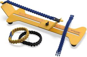 img 1 attached to 🧵 SpeedyJig PRO Paracord Bracelet Kit: Adjustable Frame for Crafting 4” to 12” Survival Bracelets, Jewelry, Keychains - USA Made