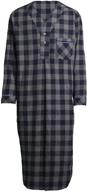 stafford flannel nightshirt brown plaid men's clothing logo