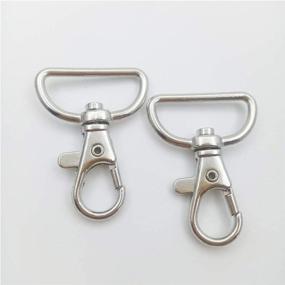 img 1 attached to High-Quality Pack of 20 Premium Metal Lobster Claw Swivel Clasps – Secure Lanyard Snap Hooks with Lobster Claw Clasp