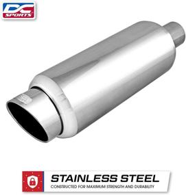 img 1 attached to 🚗 DC Sports EX-5016: Bolt-On Resonated Exhaust Muffler - Universal Fitment for Cars, Sedans, and Trucks