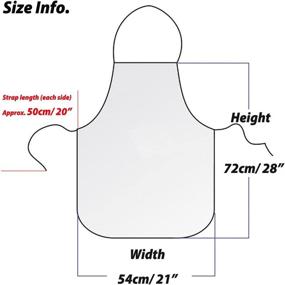 img 1 attached to 👙 VIPbuy Funny Sexy Aprons for Couples: Naked Man & Bikini Girl Pattern Set – Unique Novelty Gifts for the Kitchen