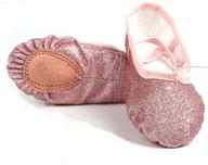 👟 nexete glitter split sole slipper girls' shoes - toddler size with athletic feature logo