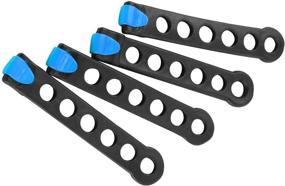 img 4 attached to 🔒 IKURAM R Rubber Strap for Bike Rack: Secure Pack of 4 Straps