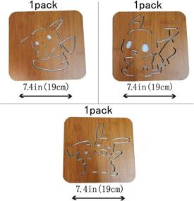 img 3 attached to 🔥 Premium Bamboo Trivets for Hot Dishes - All-Natural and Heat-Resistant!