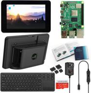 vilros raspberry pi 4 4gb desktop bundle with official 7 inch touchscreen and 15 inch keyboard/touchpad (high ram capacity) logo