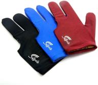 🎱 enhance your billiard game with the agate three fingers snooker glove: professional spandex cue glove in 3 vibrant colors логотип