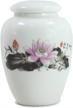dahlia oriental watercolor painting porcelain logo