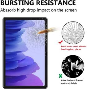 img 2 attached to 📱 Gylint Screen Protector: Tempered Glass Film for Samsung Galaxy Tab A7 (10.4-Inch, 2020 Model SM-T500)