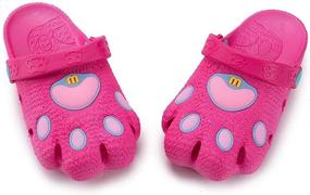 img 1 attached to 👟 Meckior Toddler Backstrap Lightweight Boys' Slippers - Ideal Clogs & Mules Shoes